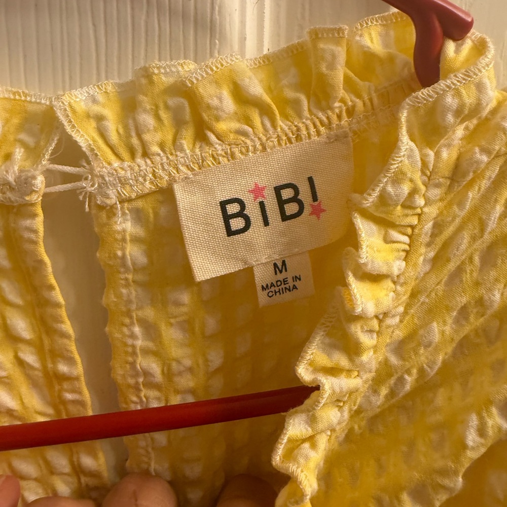 BiBi Sunny Yellow Ruffle Top - Picture 3 of 4